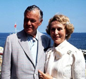 Estee Lauder and her husband