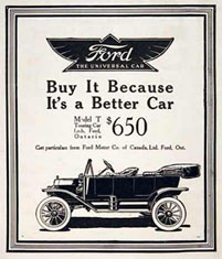Ford Model T advertisement