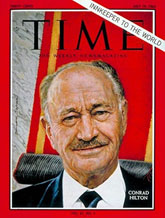 Conrad Hilton on cover of TIME Magazine