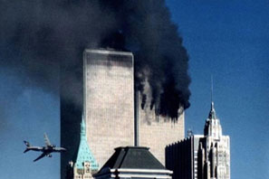 United Airlines Flight 175 crashing into the World Trade Center